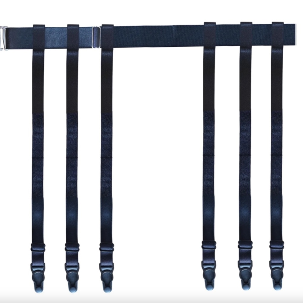 6-Strap garter belt BNIP Black